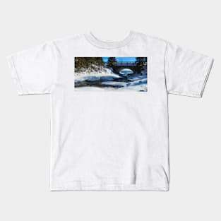 Wintertime Beauty Of Cascade River State Park Kids T-Shirt